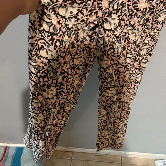 Free People Black and Cream Floral Jumpsuit coveralls I got a feeling - Picture 7 of 15